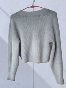 Ribbed Knit Cropped Cardigan