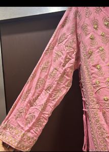 Layered Foil Print Kurti Dress