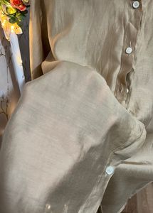 Beige Button-Down Top