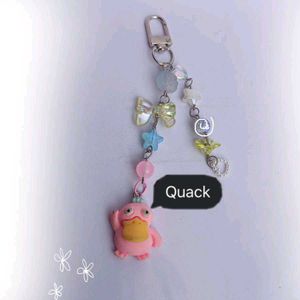 Psyduck Charm Keychain