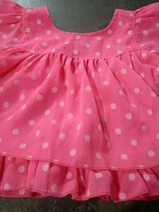 Pink Polka Dot Top
