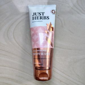 Just Herbs Shatpatri Wild Indian Rose Body wash