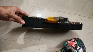 Multi Coloured Fancy Slippers For Women