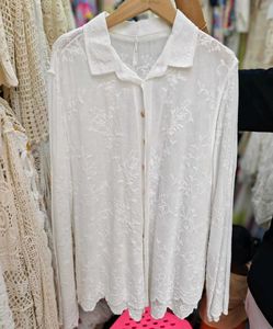 LUXURY CUTWORK COTTON SHIRT