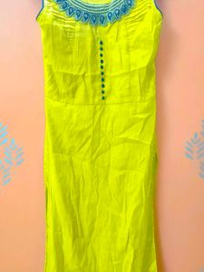 Vibrant Yellow Kurti