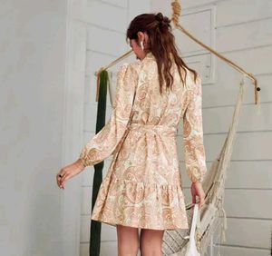 Rayon Ethnic Western Midi Dress