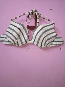 New Striped Bikini Top