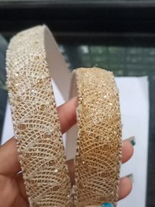 Belt (Golden Shimmery Women Belt For Jeans)