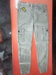 Gray Cargo Joggers