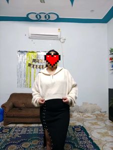 white korean winter jacket