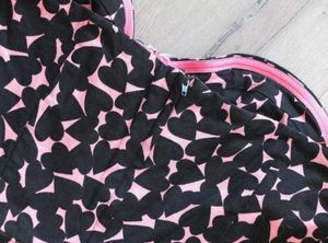 H&amp;M Black Pink Tube Dress