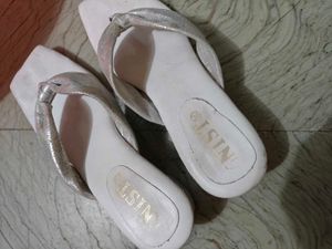 Cute Silver Flipflops