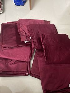 Elegant Maroon Room Darkening Curtains pack of 8