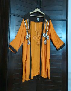Freestyle Women Orange Free size Rayon Shrug