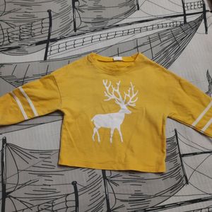 Yellow Sweatshirt For Kids (Boys/ Girls/ Unisex)