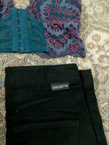 Imported Skinny Branded Black Denim.