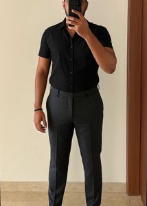 D’cot Carbon Blue Formal Pants