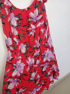 ♥️ Red shoulder off top dress