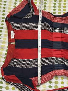 Retro Style Striped Mini Dress