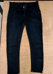 High Waisted Black Jeans