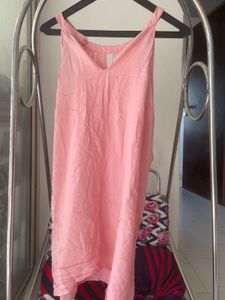 Pink Sleeveless Button-Down Tank Top