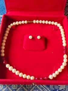 New With Tag|Pure Pearl Set From Jagdamba