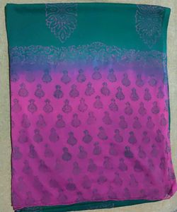Dupatta (Green And Pink Colour)