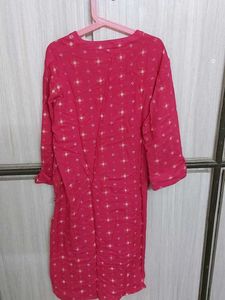 Pink Printed Kurti