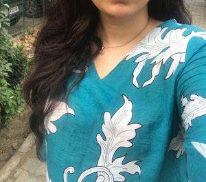 Robin Blue Leaf Kurta