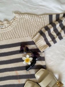 Striped Knit Sweater