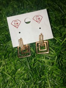 Square Drop Earrings