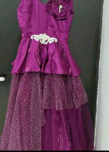 Designer Full Flare Partywear Gown