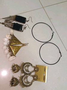 4 Sets Of Boho Earring Bundle