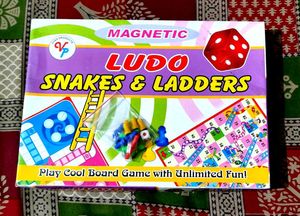 Premium MAGNETIC LUDO AND SNAKES &amp; LADDERS 2 in 1