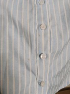 Striped Blue Women's Shirt