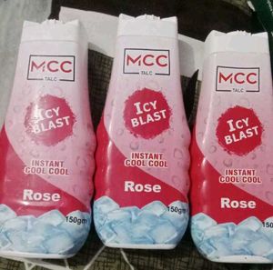MCC Pack 3 Icy Blast Talc Powder - Rose