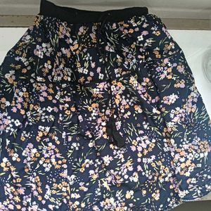 Floral Print Skirt