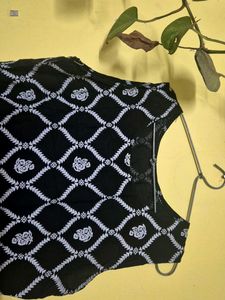 Beautiful Black Printed Kurta