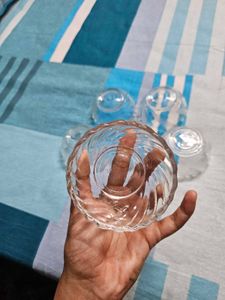 Set of Six Glass Bowls