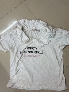 selling cute white top