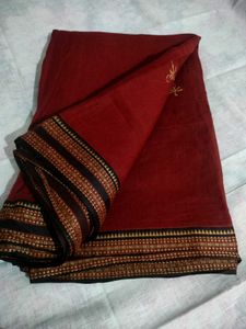 Elegant Maroon Saree
