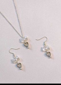 Pearl Heart Jewelry Set