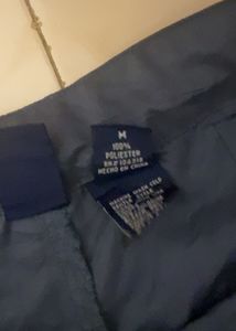 Grey Blue Cargo Polyster Pants