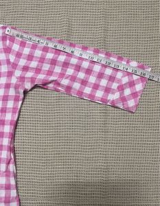 Pink Checkered Kurti Set
