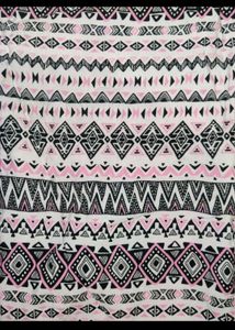 Pink & Black Tribal Print Jumpsuit