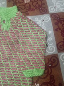 Sweater With Handmade Dhoti