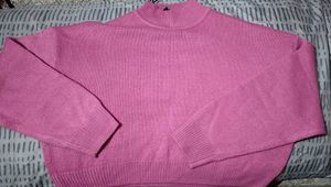 Pink Cropped Sweater