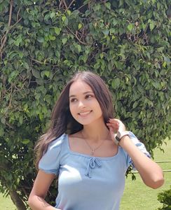 Cute Blue Puff Sleeve Top