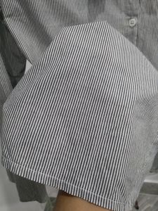 Stripy Back Tie Button Up Top