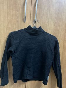Black Turtleneck Top
